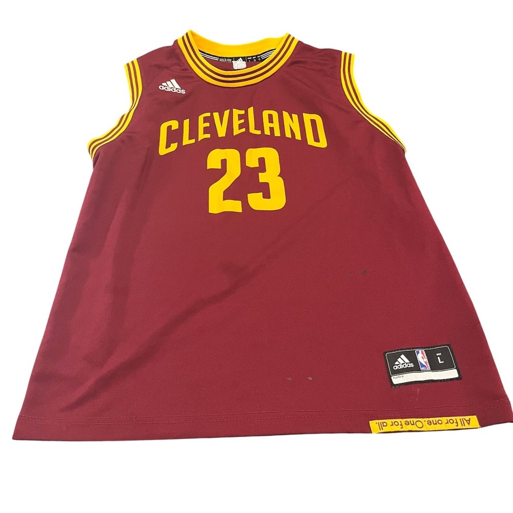 Adidas Cleveland Cavaliers Jersey Youth L Maroon LeBron James 23 NBA‎ Basketball